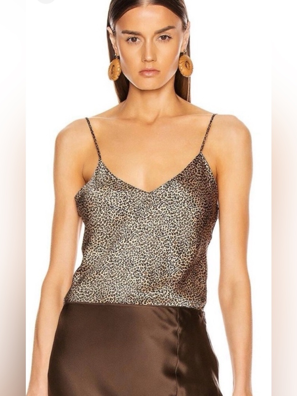 Nili Lotan Isabella silk mini leopard print cami. Size Large. New with tags